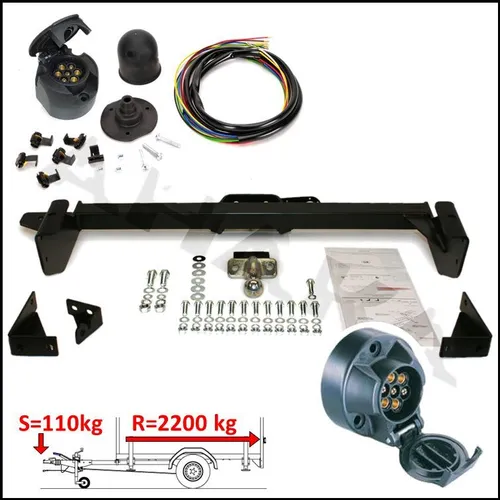 AHK + ES7 für Peugeot Boxer 94-06 Bus Kasten Anhängevorrichtung Anhängerkupplung