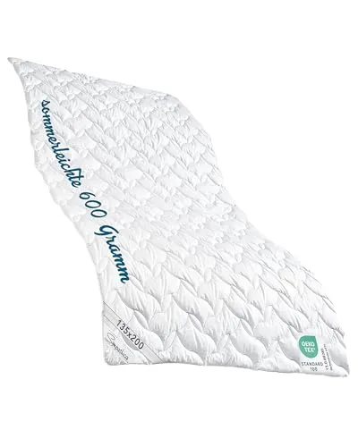 Garanta Baumwoll-Steppbett 135 x 200 cm - Bettdecken aus 100% weicher Baumwolle, ideal für warme Nächte und allergikerfreundlich. Kochfest bis 95°C, inklusive GRATIS Tragetasche.