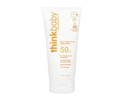 Produktbild think, Thinkbaby®, Zinc Oxide, Sonnenschutz mit Zinkoxid, LSF 50, 177 ml
