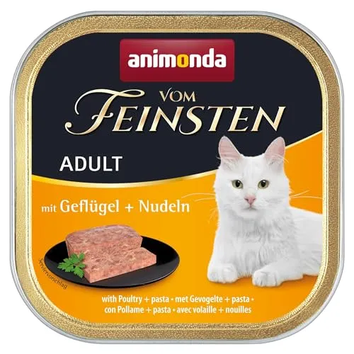 vom Feinsten Katzenfutter nass mit Geflügel + Nudeln von animonda Vom Feinsten