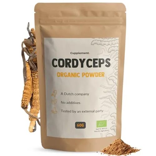 Cupplement Cordyceps Pulver Biologisch 60 gram