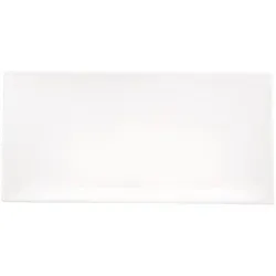 ASA Selection à table Teller rechteckig weiß glänzend - Eleganter rechteckiger Teller aus hochwertigem Fine Bone China, 32 x 16 cm, spülmaschinen- und mikrowellengeeignet – ideal für stilvolle Tischarrangements.