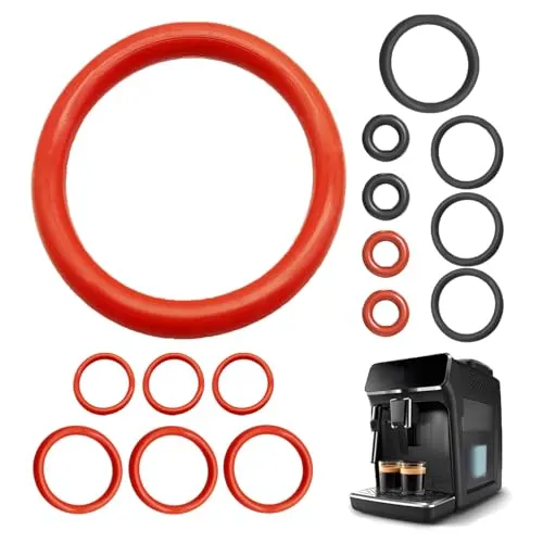 O-Ringe Dichtung für Philips Kaffeevollautomat, 15er Set - Kaffeemaschinenersatzteile, 15 hochwertige Silikon-O-Ringe für optimale Wartung und zuverlässige Abdichtung Ihrer Philips oder Saeco Kaffeemaschine.