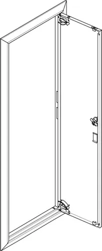 ABN Blendrahmen mit Volltüre GBRU17T IP30 von ABN Blendrahmen Frontplatten
