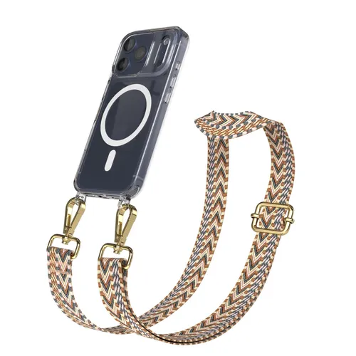EAZY CASE Handykette - Verstellbares Taschenband für iPhone 17 Pro - Handy-Umhängetaschen & Hüllen mit Umhängeband, vielseitig einsetzbar als modisches Accessoire oder praktische Umhängetasche, individuell anpassbare Länge für optimalen Tragekomfort.