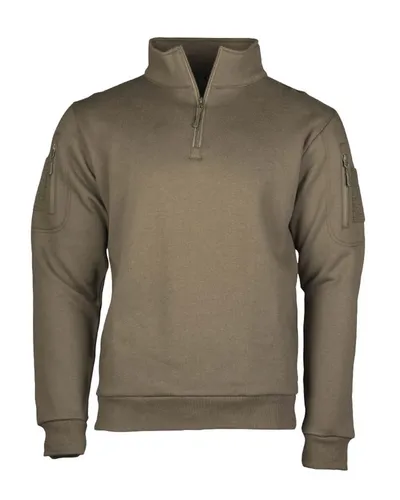 Tactical Sweat-Shirt m.Zipper Ranger Green von Mil-Tec