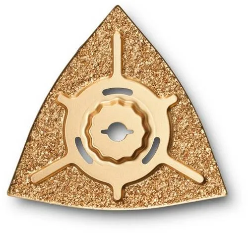 Fein Hartmetall Raspel 1St. - Grobschliff für Profis - Fein Zubehör für Grobschliff von Spachtelmasse, Beton und Holz. Hoher Arbeitsfortschritt dank dreieckiger Form und StarlockMax-Aufnahme, kompatibel mit Multifunktionswerkzeugen.