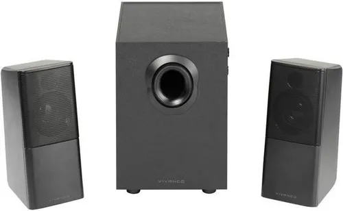 VIVANCO 2.1 Subwoofer Lautsprecher Set Advanced (39636) - Lautsprecher, hochwertiger Sound mit kraftvollem Bass für ein beeindruckendes Klangerlebnis beim Gaming und Musikgenuss.