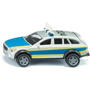 siku 2302 - Polizeiauto Mercedes-Benz E-Klasse 4x4 im Maßstab 1:50, robustes Metallspielzeug mit öffnender Motorhaube und tollen Rolleigenschaften für endlosen Spielspaß
