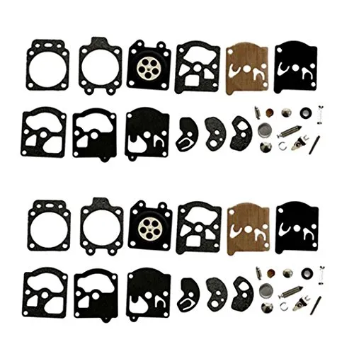 AISEN 2x Vergaser Membran Kit Membransatz für Walbro Stihl FS40 FS44 FS85 FS86 FS88 FS90 FS106 Husqvarna 50R 26L 232R 235R 225R 240 Reparatursatz