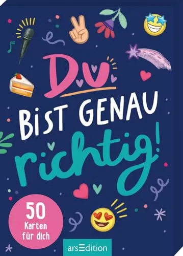 Du bist genau richtig! – 50 Mutmachkarten für dich - Hörbücher mit 50 inspirierenden Karten, die das Selbstbewusstsein von Mädchen ab 9 Jahren stärken und Mut machen.