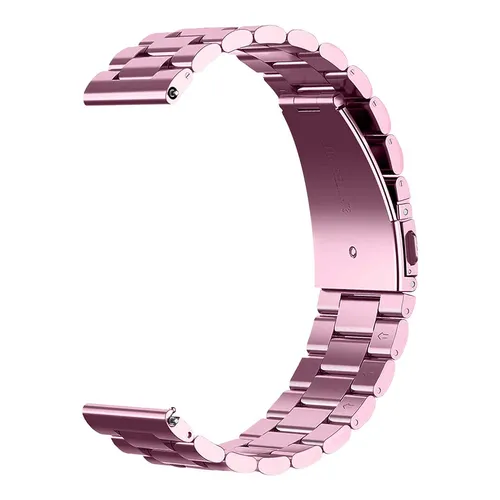 Metallarmband für Universaluhr 18mm, Farbe Rosa