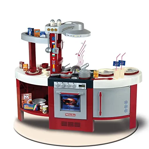 Theo Klein 9155 „Gourmet International“ Spielküche - Spielküche für Kinder ab 3 Jahren, mehrfarbig aus hochwertigem Kunststoff, fördert kreatives Spielen und Rollenspiele.