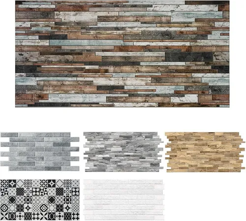 MDEKOR 3D Wandpaneel PVC Wandverkleidung 48,5x96 cm für Küche, Bad & mehr, (7-tlg) Model 0010, 7 Stück = 3,29 m2