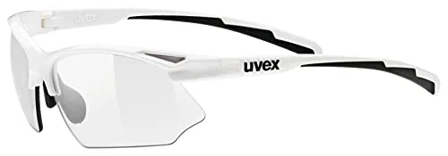 uvex Sportstyle 802 V Sportbrille, selbsttönend - Sportbrillen mit photochromer Scheibentechnologie für stufenlose Tönung und optimale Sicht, 100% UVA, UVB, UVC Schutz, ideal für alle Lichtverhältnisse.