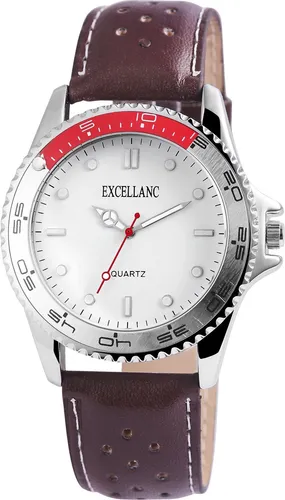 Excellanc Herrenuhr mit Kunstlederionsarmband