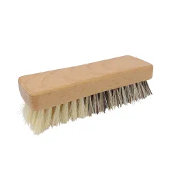 Waldkraft GmbH Waldkraft Gemüsebürste aus Buchenholz, geölt, 13,5 cm, Zwei unterschiedliche Bürstenarten für eine gründliche Reinigung, Hozlbürste mit Fibre/Union Borsten 10008 01 10 600