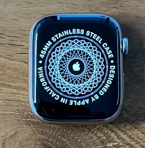 Apple Watch Series 7 45mm Edelstahl GPS Cellular mit Milanaise Band