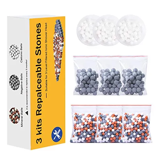 Duschkopf Kalk Filter 3 Kits Für 3 Filtrationen Duschkopf Ionische Filter (Handbrause Sprühen Ionenfilter)