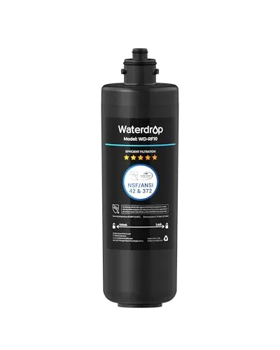 Waterdrop WD-RF10 Wasserfilter, NSF/ANSI 42 Zertifiziert, 30.000 Liter Hohe Kapazität, Ersatz für Watertrop Untertisch Wasserfiltrationssystem
