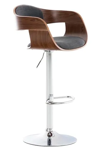 CLP Barhocker Kingston in silber von CLP