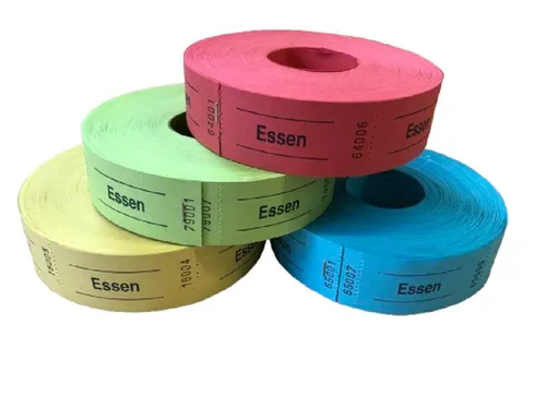 Lomatek Formularblock Essenmarken, Essensmarken, Liefermenge = 1 Rolle mit 1000 Marken