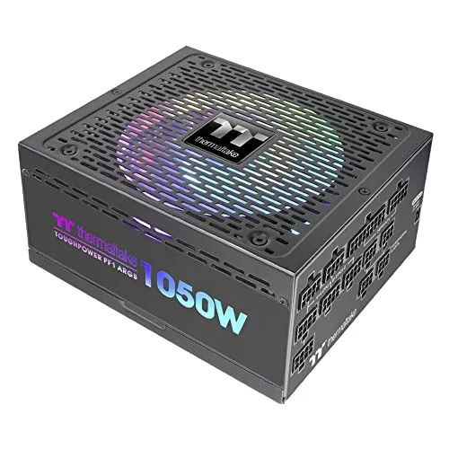 Thermaltake Toughpower PF1 1050W ARGB - 80-Plus-Platinum voll-modular, leiser 140mm Riing Duo Lüfter mit RGB-Beleuchtung und Smart Zero Funktion für optimale Energieeffizienz