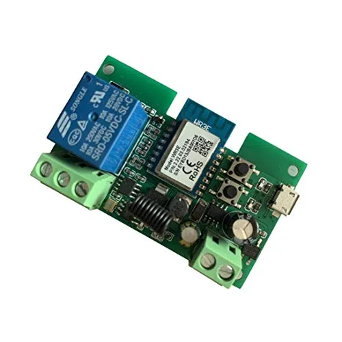 MHCOZY Schalter Relais Wireless WiFi Hausautomation,kompatibel mit alexa Google Assistant (Smart life app, 1ch)