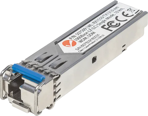 INT 507509 Mini GBIC 1000BaseLX Singlemode - GBIC Transceiver mit vollständiger Cisco-Kompatibilität, ideal für platzsparende LWL-Verbindungen und unterstützt Hot-Plugging für unterbrechungsfreien Betrieb.