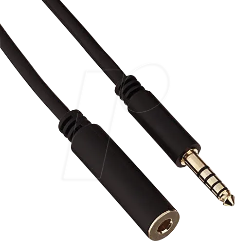 DELOCK 85795 - Verlängerungskabel Klinke 4,4 mm 5 Pin Stecker zu Buchse 0,5 m s