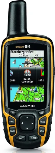 Garmin GPSMAP 64 Outdoor Navigationsgerät Europa GPS Grau/Gelb