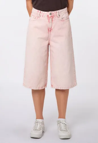 Sublevel Jeans-Bermudas in Hellrosa - XS - Bequeme Jeans-Bermudas aus reiner Baumwolle, ideal für warme Tage. Mit 5-Pocket-Design und lässigem Schnitt für optimalen Tragekomfort.