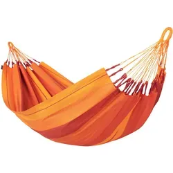 La Siesta Hängematte, Gelb, Orange, Rot, Dunkelrot, Textil, 140x300 cm, Gartenmöbel, Hängematten