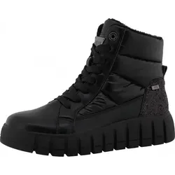 Tom Tailor Damen 8490710003 Mode-Stiefel, Black, 41 EU - Wanderschuhe mit modernem Glitzerdesign, ideal für stilvolle Outdoor-Abenteuer und warme Füße.