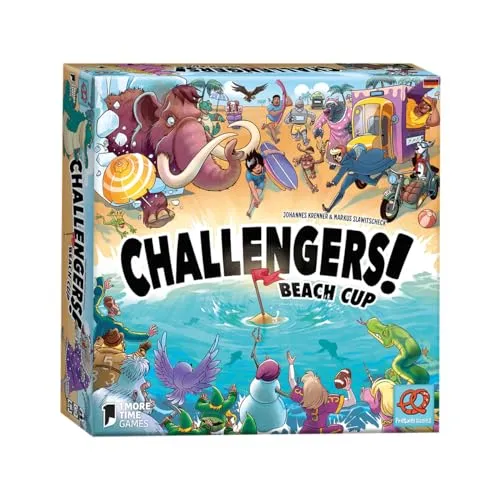 Pretzel Games Challengers! Beach Cup - Mitreißendes Deck-Management-Spiel - Games - Erlebe außergewöhnliches Turnier-Feeling mit bis zu 8 Spielern und spannenden Duellen in diesem innovativen Kartenspiel.