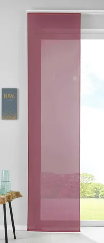 Schiebegardine Flächenvorhang Vorhang Gardine Voile HxB 245x60 cm Bordeaux