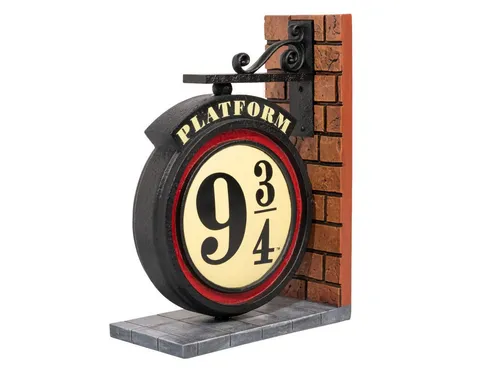 Grupo Erik Harry Potter Platform 9 3/4 Buchstützen - Belletristik, stilvolle Buchstützen im Harry Potter Design - perfekt für Fans und Sammler, sorgt für Ordnung und setzt Akzente im Bücherregal.