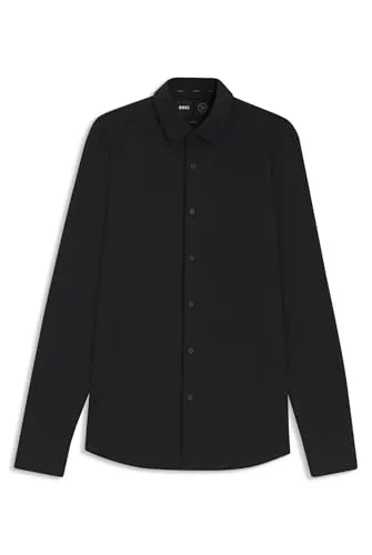 BOSS Herren P-HANK-s-C1-222 Slim-Fit Hemd - Herrenhemden aus Baumwoll-Mix mit Performance-Stretch für optimalen Tragekomfort und modernen Slim Fit.