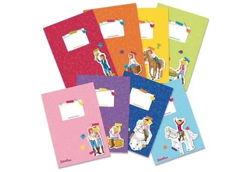 PAPIERDRACHEN Schulheft Papierheftumschläge DIN A5 - in tollen Designs - Schulanfang, aus stabilem 250g Papier