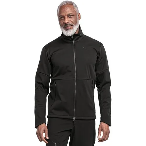 Schöffel Herren Style Fracon Softshell Jacke XL - Schwarz - Funktionsjacke für sportliche Aktivitäten, wärmend und wetterabweisend, ideal für Outdoor-Abenteuer.