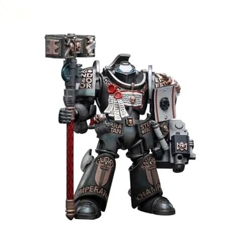 Joy Toy Warhammer 40k Actionfigur 1/18 Grey Knights Terminator Caddon Vibova - Sammelfigur, detailgetreu und ideal für Sammler und Warhammer-Fans, 13 cm hoch für beeindruckende Präsentation