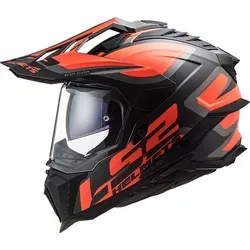 LS2 Motocross Helm Explorer Carbon Frontier Black Blue, XS - Motorradhelm mit hypoallergenem Innenraum, verstellbarem belüftetem Visier und ECE 22.06 Zulassung für maximale Sicherheit und Komfort.