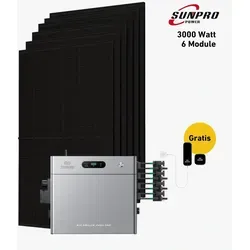 Balkonkraftwerk 3000 Watt Komplettset mit Zendure SolarFlow 2400 Pro - Effizientes Balkonkraftwerk mit 3000 W und bifazialen Solarmodulen im eleganten Full-Black-Design. Inklusive 2,4 kWh Stromspeicher und integriertem Wechselrichter für optimale Energieausnutzung.