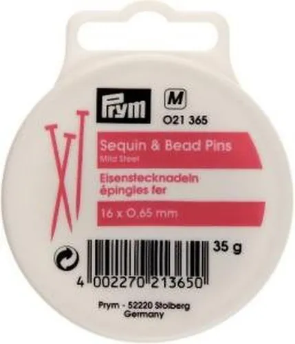 Stecknadeln EIS silberfarbig 0,65 x 16 mm 25 g