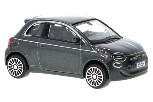 Bburago 30456 Fiat 500e grau metallic Maßstab 1:43 Modellauto