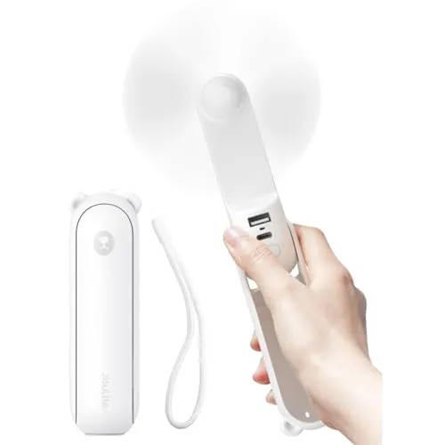JISULIFE Handventilator Mini 3 IN 1 in weiß von JISULIFE