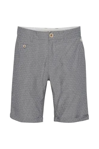 Blend BHSergio Herren Chino Shorts - Stilvolle Bermuda in Schwarz - Herren-Shorts aus 100% Baumwolle mit Rauten-Muster, ideal für Alltag und Freizeit, sorgt für hohen Tragekomfort und gepflegte Optik.