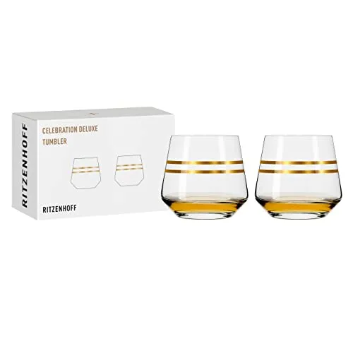 Ritzenhoff Longdrinkglas Celebration Deluxe, Kristallglas in gold von Ritzenhoff