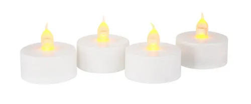VBS LED Dekolicht Teelichter LED Teelichte mit Timer, 4 Stück