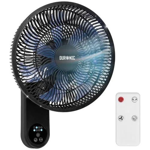 Duronic FN12 BK Wandventilator mit Fernbedienung